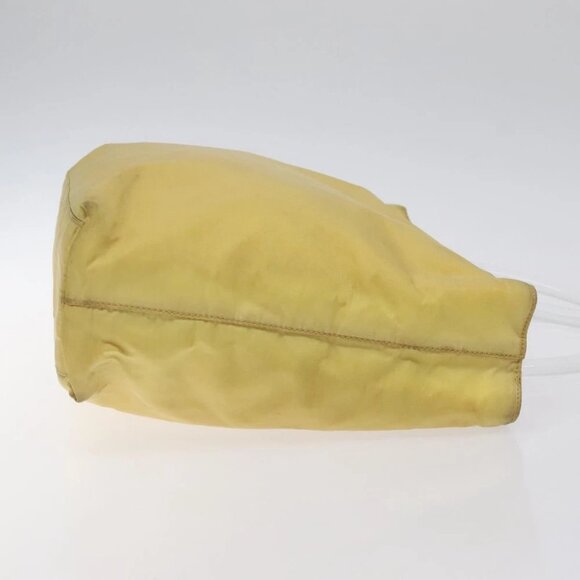 PRADA Hand Bag Nylon Yellow Silver Auth 128229 - Picture 4 of 14